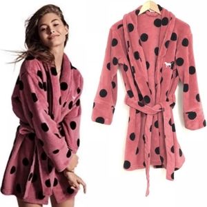 Victoria's secret polka dot robe